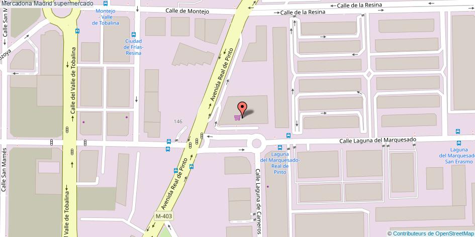 mapa Mercadona supermercado Madrid