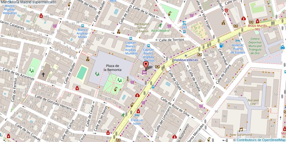 mapa Mercadona supermercado Madrid