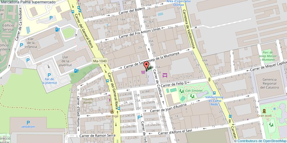 mapa Mercadona supermercado Palma