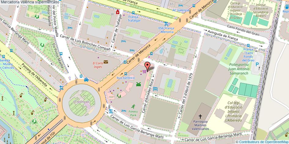 mapa Mercadona supermercado València