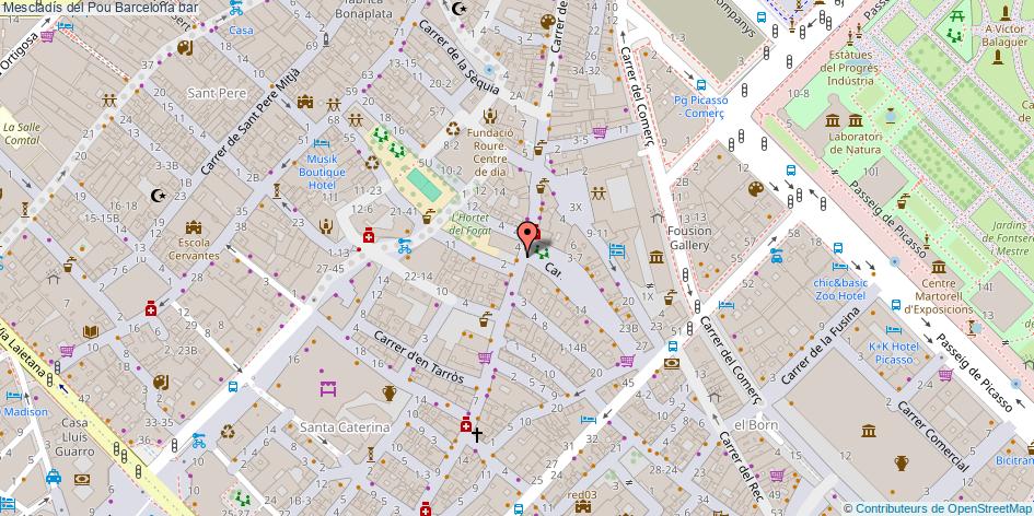 mapa Mescladís del Pou bar Barcelona