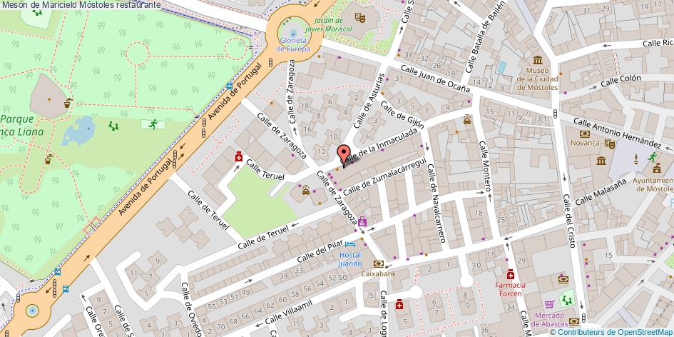 mapa Mesón de Maricielo restaurante Móstoles