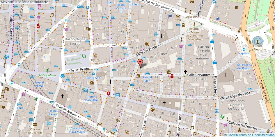 mapa Mexcalista restaurante Madrid