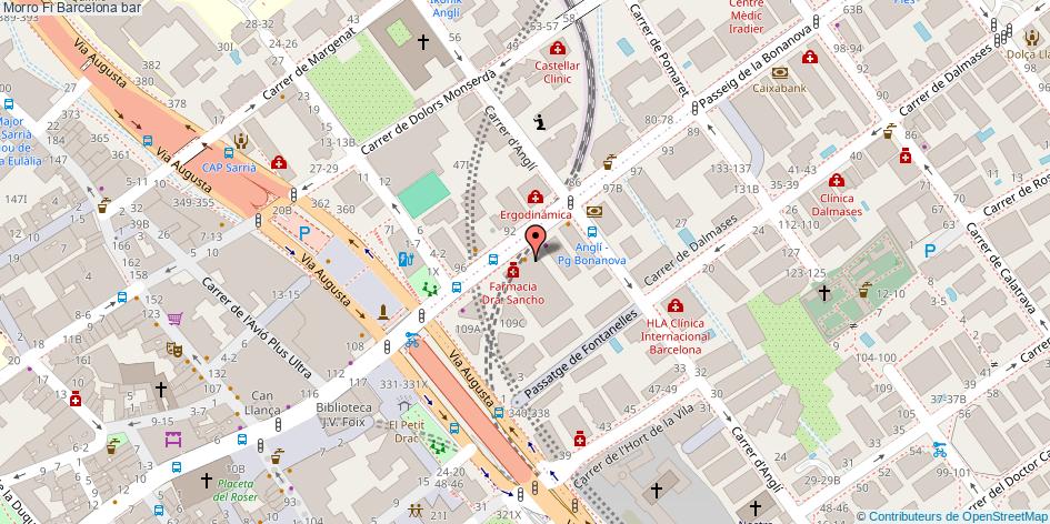 mapa Morro Fi bar Barcelona