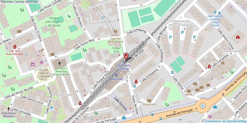 mapa Móstoles Central  Móstoles