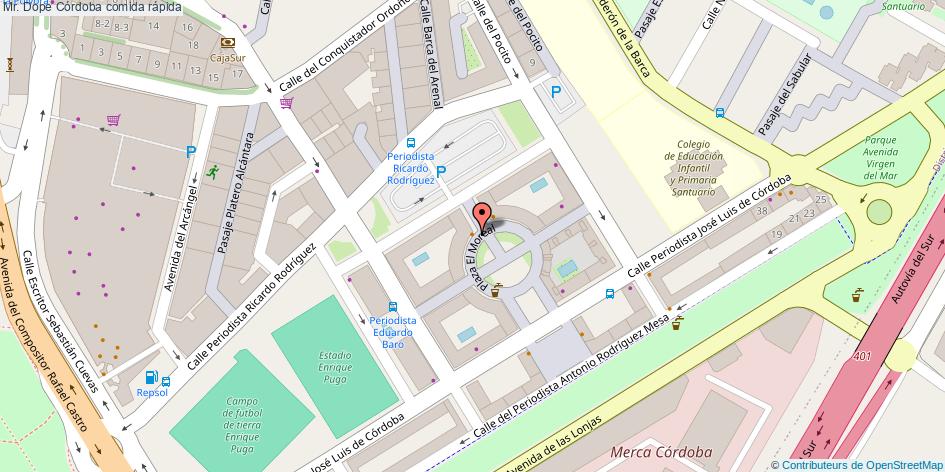 mapa Mr. Dope comida rápida Córdoba