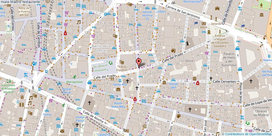mapa mune restaurante Madrid