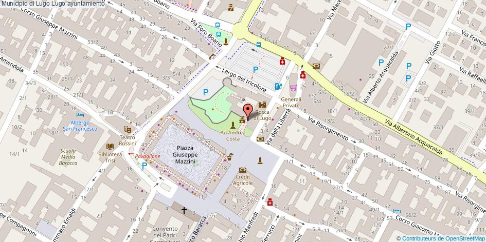 mapa Municipio di Lugo ayuntamiento Lugo