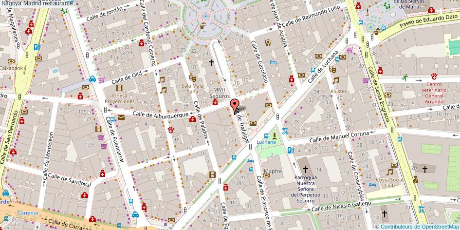 mapa Nagoya restaurante Madrid