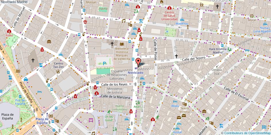 mapa Noviciado  Madrid