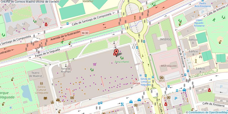 mapa Oficina de Correos oficina de correos Madrid