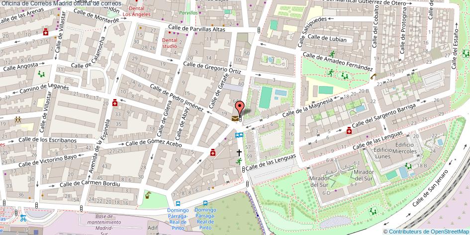 mapa Oficina de Correos oficina de correos Madrid