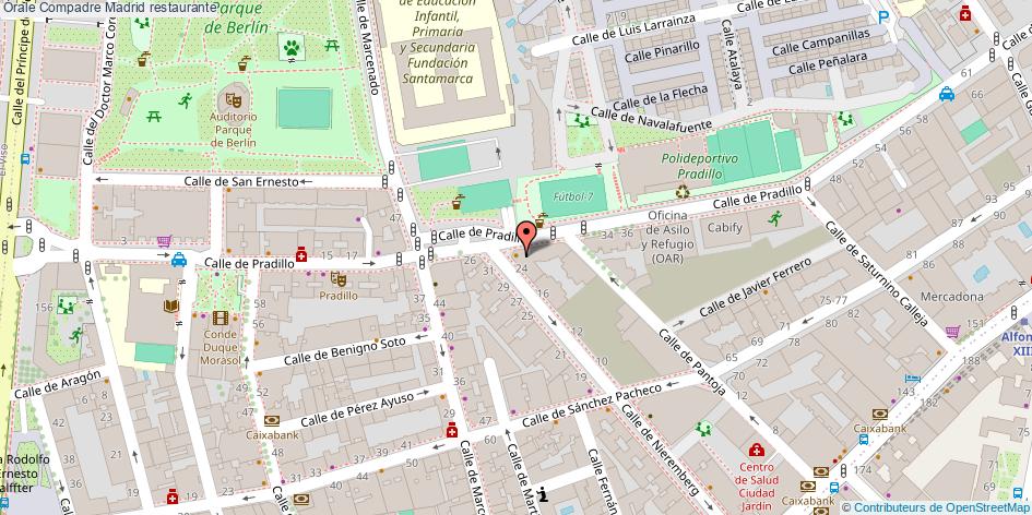 mapa Órale Compadre restaurante Madrid