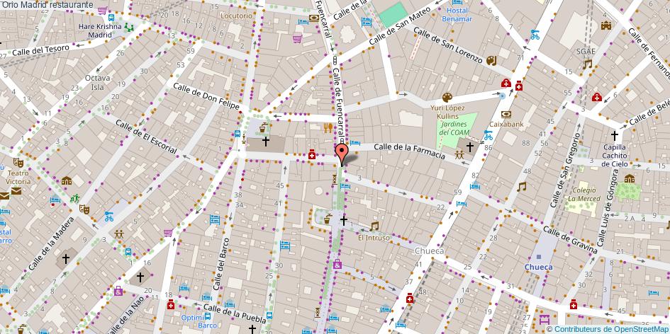 mapa Orio restaurante Madrid
