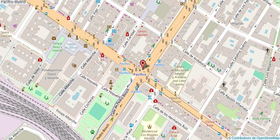 mapa Pacífico  Madrid