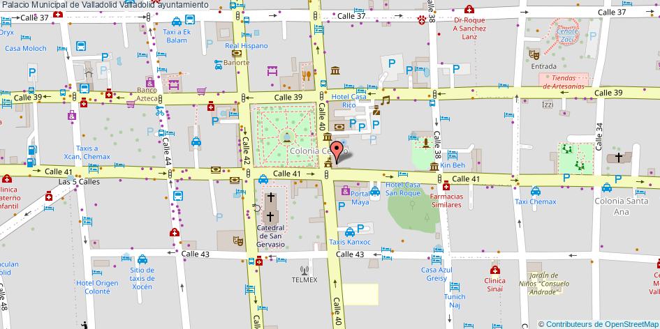 mapa Palacio Municipal de Valladolid ayuntamiento Valladolid