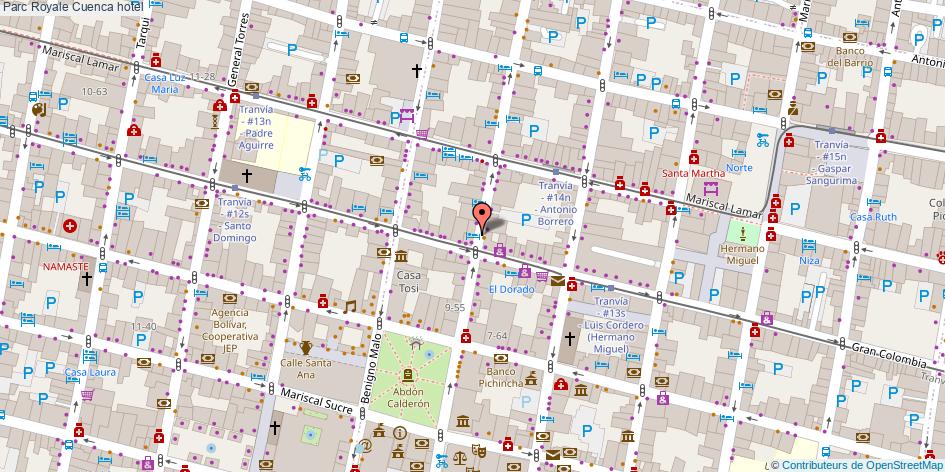 mapa Parc Royale hotel Cuenca