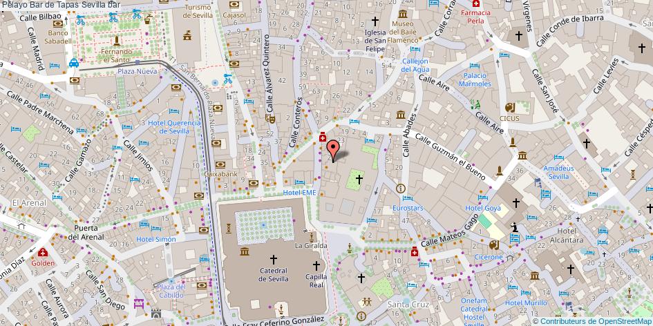 mapa Pelayo Bar de Tapas bar Sevilla
