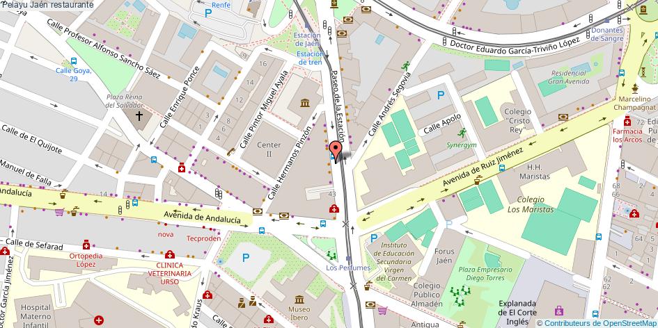 mapa Pelayu restaurante Jaén