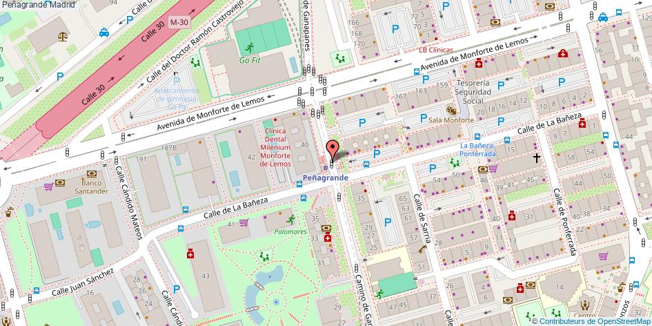 mapa Peñagrande Madrid