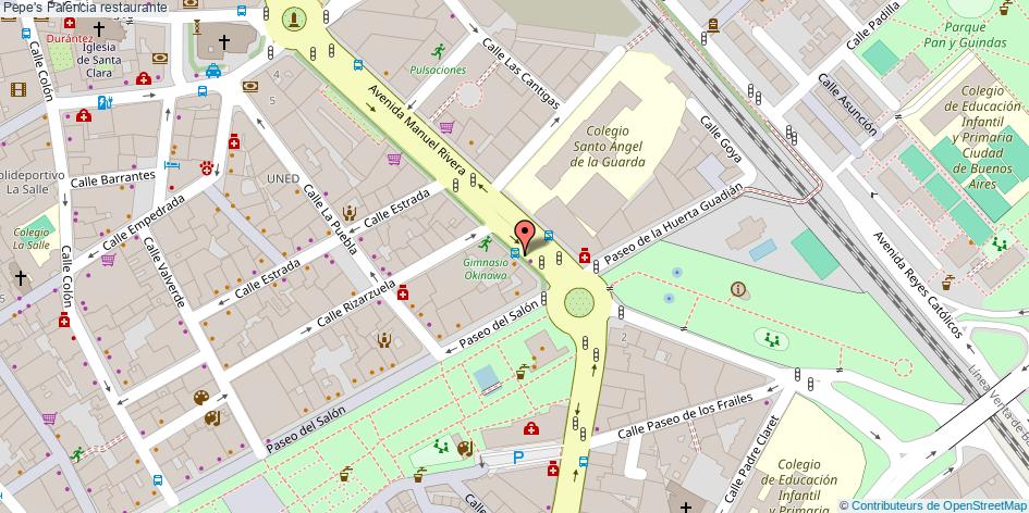 mapa Pepe's restaurante Palencia