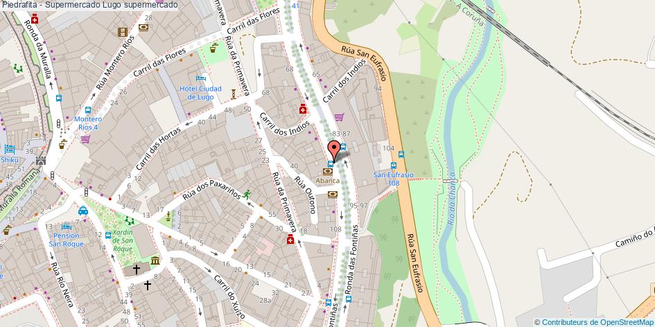 mapa Piedrafita - Supermercado supermercado Lugo