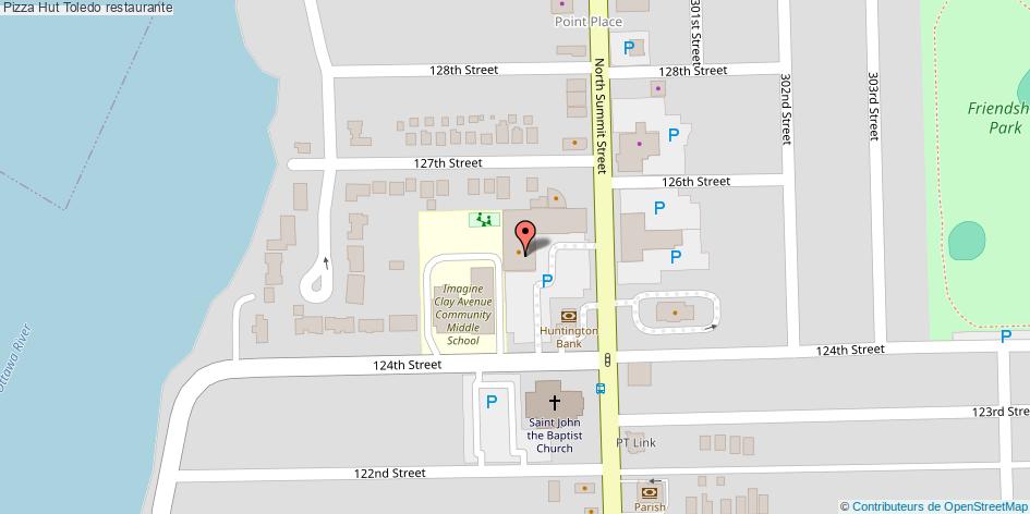 mapa Pizza Hut restaurante Toledo