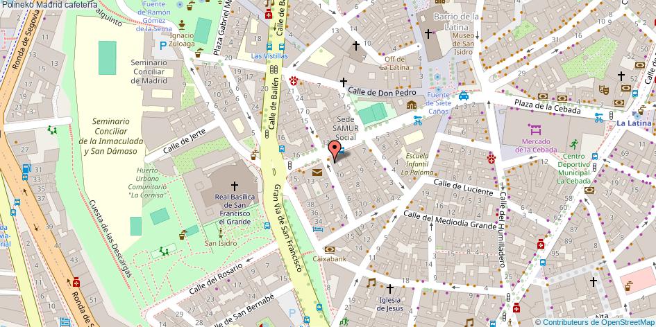 mapa Polineko cafetería Madrid