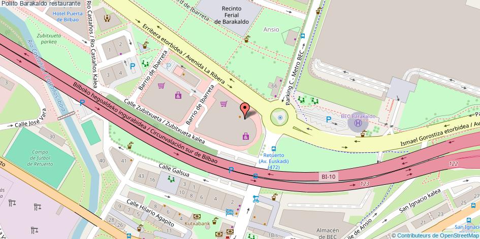 mapa Pollito restaurante Barakaldo