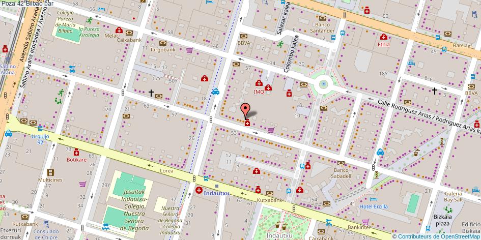mapa Poza 42 bar Bilbao