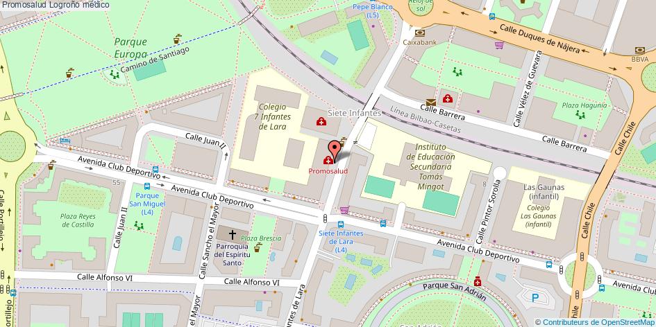 mapa Promosalud médico Logroño