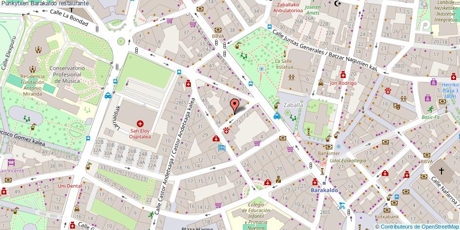 mapa Punkytxen restaurante Barakaldo