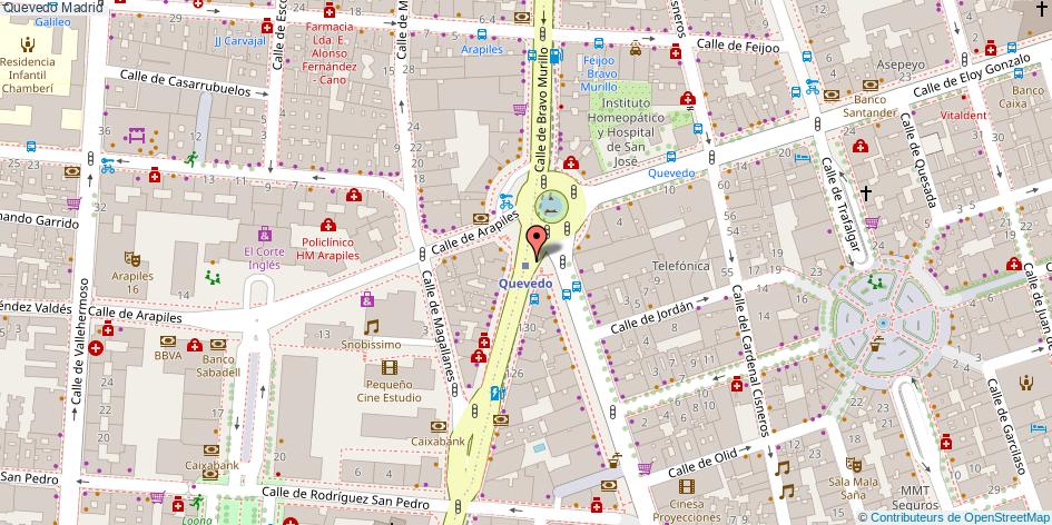 mapa Quevedo  Madrid