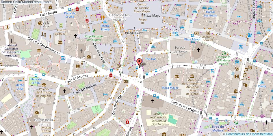 mapa Ramen Shifu restaurante Madrid