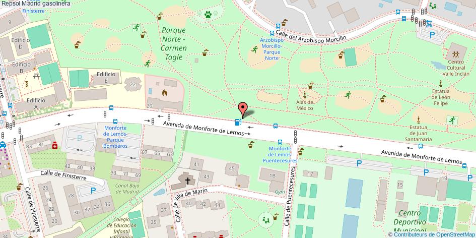 mapa Repsol gasolinera Madrid