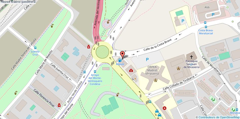 mapa Repsol gasolinera Madrid