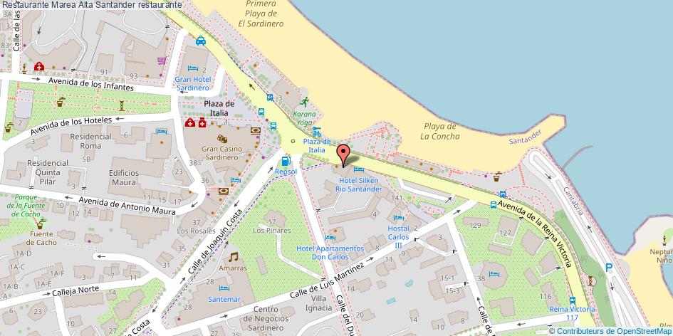 mapa Restaurante Marea Alta restaurante Santander