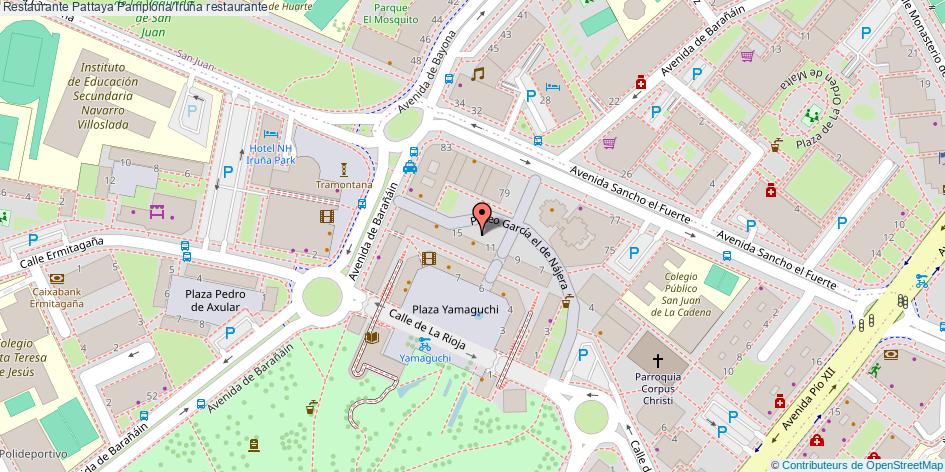 mapa Restaurante Pattaya restaurante Pamplona/Iruña