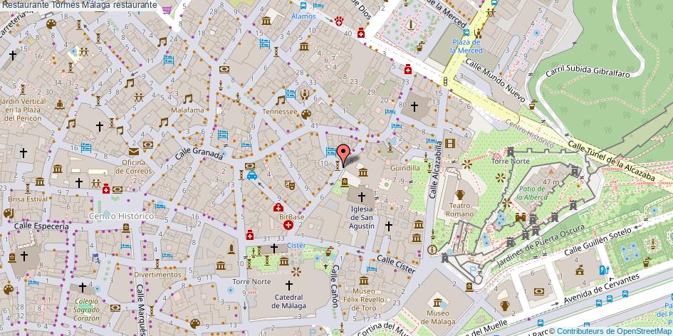 mapa Restaurante Tormes restaurante Málaga