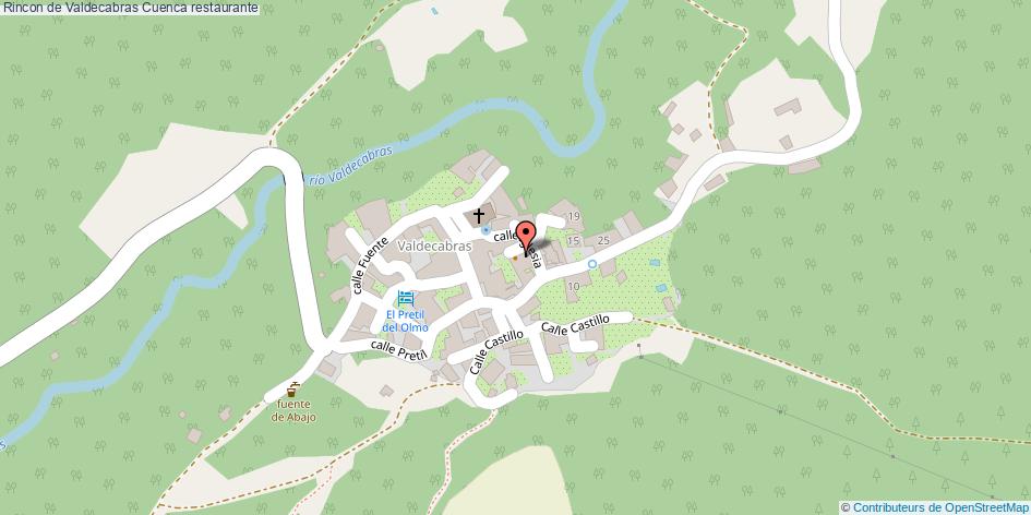 mapa Rincon de Valdecabras restaurante Cuenca