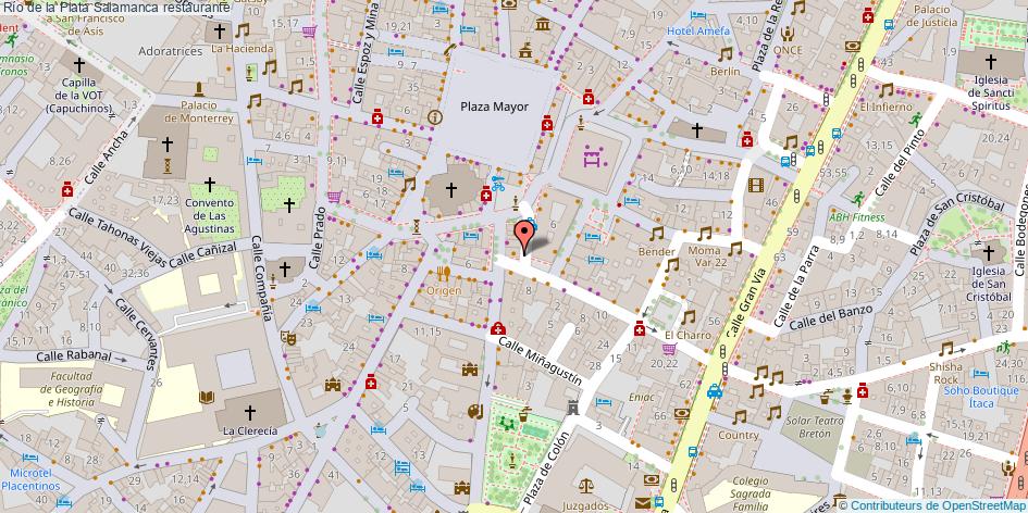 mapa Río de la Plata restaurante Salamanca
