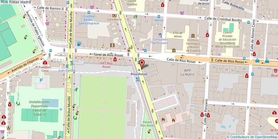 mapa Ríos Rosas  Madrid