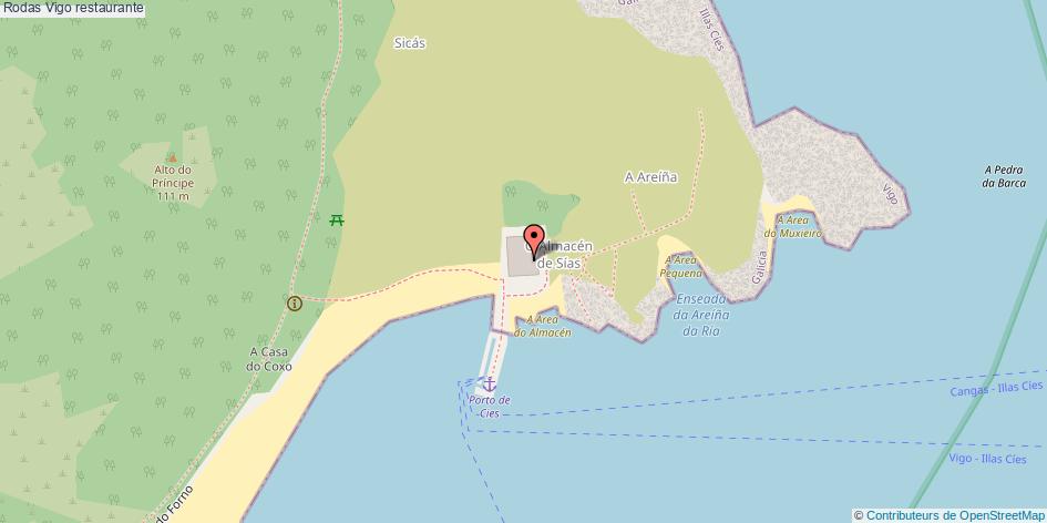 mapa Rodas restaurante Vigo