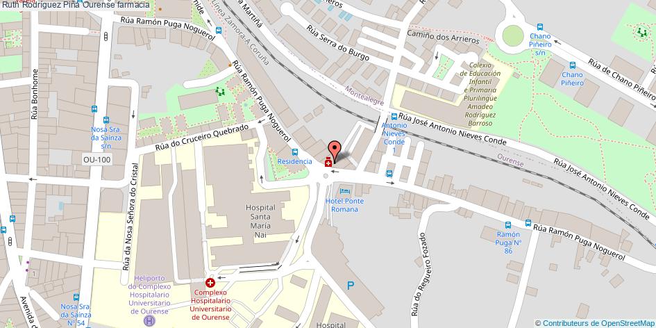 mapa Ruth Rodríguez Piña farmacia Ourense