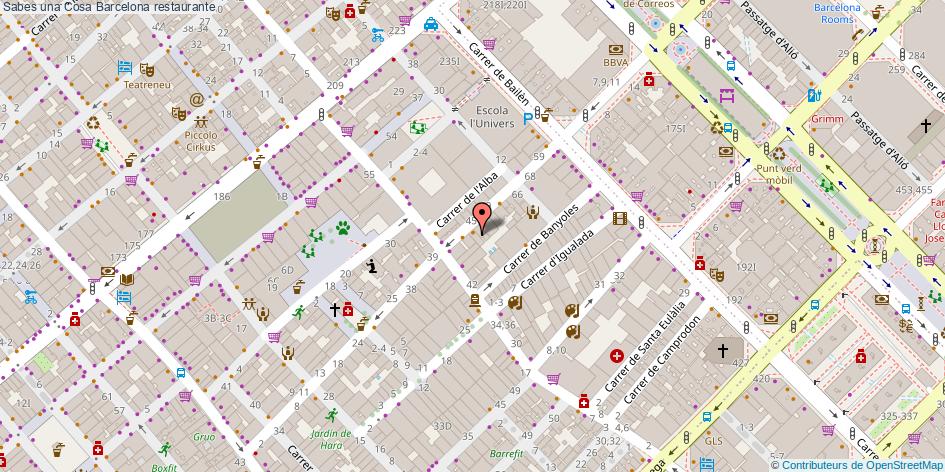 mapa Sabes una Cosa restaurante Barcelona
