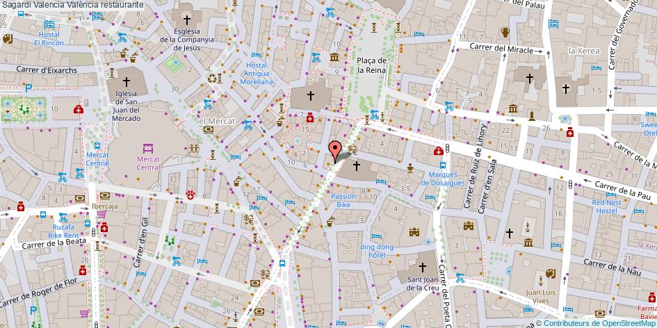 mapa Sagardi Valencia restaurante València