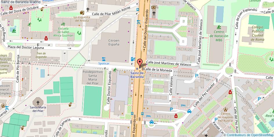 mapa Sainz de Baranda  Madrid
