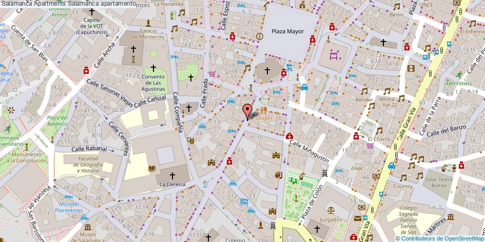 mapa Salamanca Apartments apartamento Salamanca