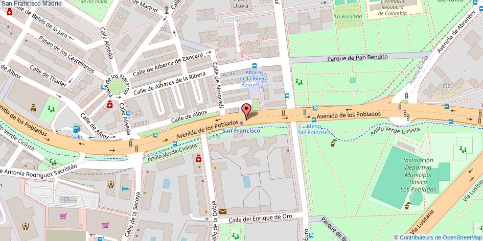 mapa San Francisco  Madrid
