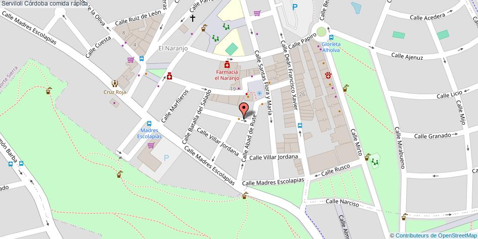 mapa Serviloli comida rápida Córdoba